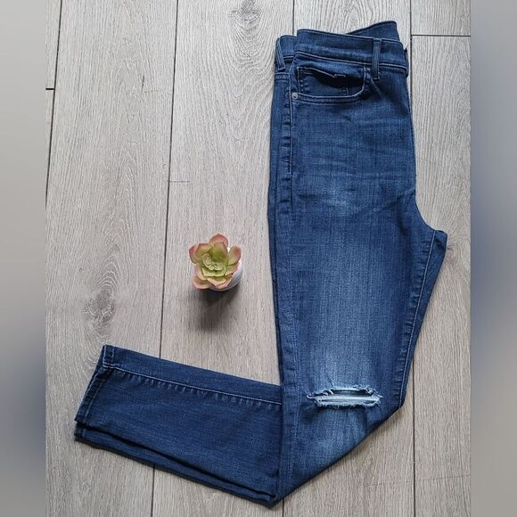 Express Hyper Stretch Skinny High Rise jeans, Size 6 Regular - Picture 2 of 7